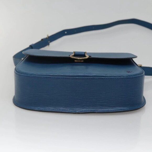 LOUIS VUITTON Epi Saint Cloud GM Shoulder Bag Toledo Blue M52195 LV Auth gh570 - Picture 5 of 16